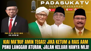 firm kiai maruf amins statement at the nu elders meeting u0026 musytasar regarding the pbnu confl 