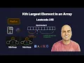 Kth Largest Element in an Array - Leetcode 215 Min-Heap Max-Heap QuickSelect