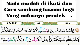 NADA MENGAJI YANG MUDAH UNTUK LANSIA DAN PEMULA YANG TERBATA DAN NAFAS PENDEK #juz5 