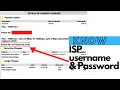 How to know ISP Username Password 2021