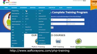 PHP Training in Noida Delhi Ghaziabad SoftCrayons com