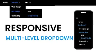 Responsive Multi-Level Dropdown Menu Tutorial