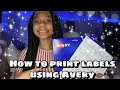 How To Print Labels Using Avery Printing Labels From Home Business Tips Heavenly Boutique