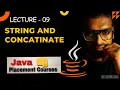 java complete Course 09 String concatenation computer tips programming avinash