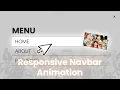 Responsive Navbar Animation Fullscreen Navbar HTML CSS JS GSAP
