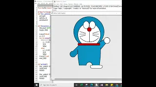 How to design Doraemon using python turtle