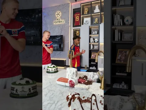 Haaland made a cake for Yamal #football #Haaland