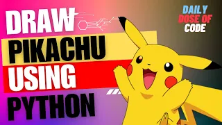 Pokemon Pikachu Drawing Using Python Free Source code