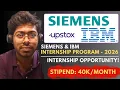 Siemens IBM Internship Program - 2026 Free Resources Complete Guide Software Engineer