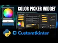 Hidden widgets The Color Picker Widget for Customtkinter Python