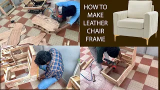 How to making leather chairs frames, latest 2026 Sofa videos making