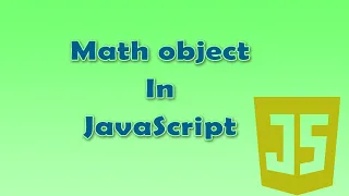 18 Math Object in JavaScript