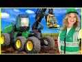 Download Lagu Forestry Trucks for Kids | Logging Trucks for Toddlers | Speedie DiDi Toddler Learning Video |Bruder