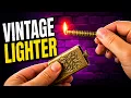 SOMGEM Vintage Permanent Match Review Refillable Brass Survival Fire Starter