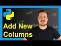 Append Columns to pandas DataFrame in for Loop Python Example Combine Concatenate New Variable