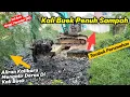 Kali Buek Penuh Sampah‼️ Aliran Kalibaru Mengalir Deras Bikin Excavator Kewalahan