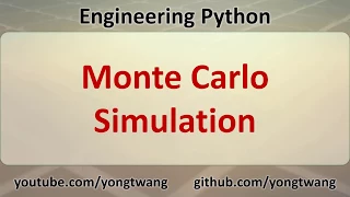 Engineering Python 11B Monte Carlo Simulation