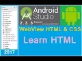 How to add HTML and CSS file into WebView in Android Android studio 3 2 1 Next big thing