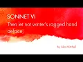 Download Lagu Sonnet 6 | Ako Mitchell | Sonnets in Solitude