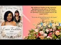 Eunice Freckleton Babet Thanksgiving Service