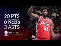 Joel Embiid 20 pts 6 rebs 3 asts vs Celtics season