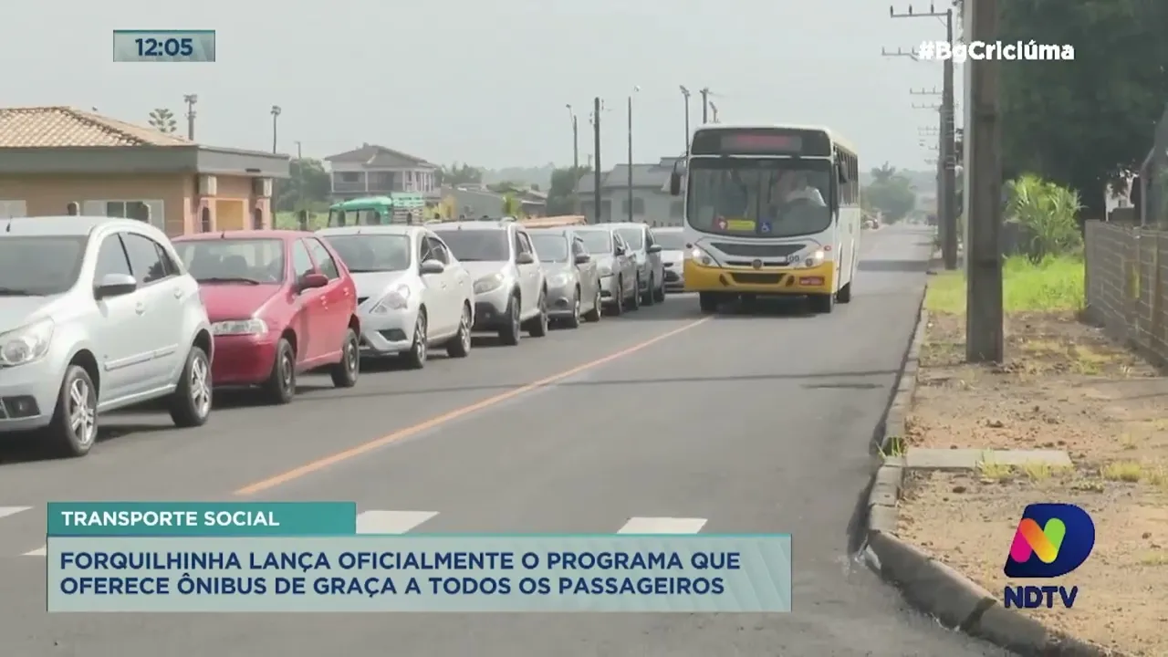 Forquilhinha lança oficialmente o programa Transporte Social, que oferece ônibus de graça na cidade