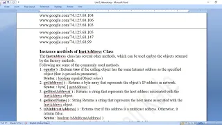 Java Networking InetAddress