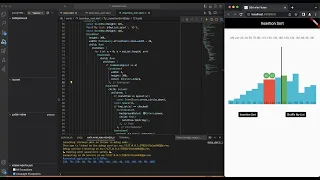 Insertion Sort from Data Algorithms visually with Flutter
