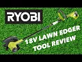 Ryobi 18V ONE Lawn edging tool in action
