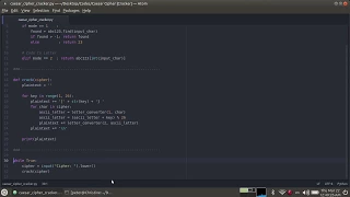 Caesar Cipher Cracker Code in Python