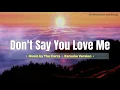 Download Lagu Don't Say You Love Me [Karaoke Version] - The Corrs