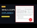 Day 11 While Loops Explained for Beginners with Practical Examples