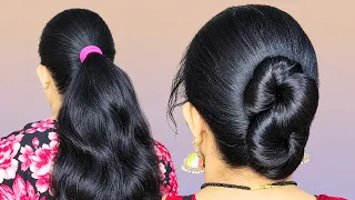 Simple Clutcher Hairstyle Perfect F Daily Use! Quick Bun W Clutcher! Easy Hairstyles For Medium Hair
