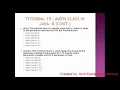 Tutorial 15 Math Class in Java - II BLUEJ FOR 9th