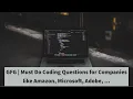 00 Intro GFG Must Do Coding Questions for Companies like Amazon Microsoft Adobe