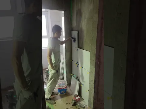 Tile installation P8968#shorts