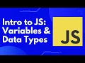 Intro to JavaScript Variables and Data Types
