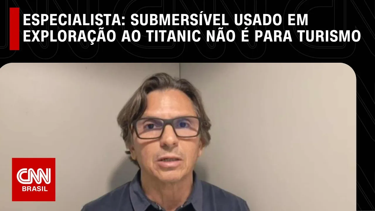 Submersível usado em exploração ao Titanic não é para turismo, diz especialista | CNN NOVO DIA