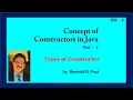 Constructors in Java Part 2 ICSE - 10
