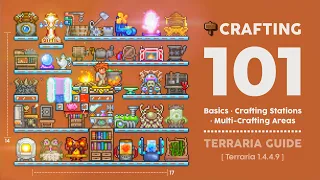Terraria Guide Crafting 101 - Basics Crafting Stations Multi-Crafting Areas