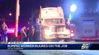 Rumpke worker injured on the job in Delhi Township