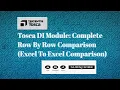 TOSCA DI Module Complete Row By Row Comparison
