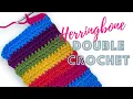 Beginner Crochet Stitch - Easy Herringbone Double Crochet