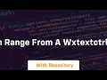 How do I get the scroll position range from a wxTextCtrl control in wxPython