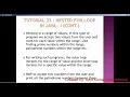 Tutorial 23 Nested For Loop in Java - I BLUEJ FOR 9th