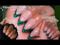 How To Do Bling French Tip Nails Gel X Rhinestones Beginner Friendly Step by Step Tutorial