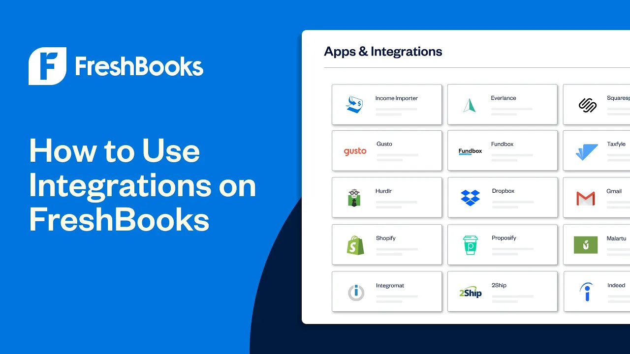 How to Use Integrations on FreshBooks