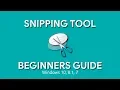 How to Use Snipping Tool Beginners Guide