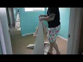 Drop Cloth for painting rooms - No taping or weights needed