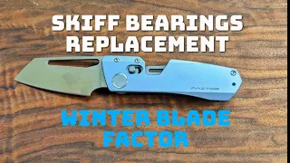 Skiff bearings replacement on a Winter Blade Factor